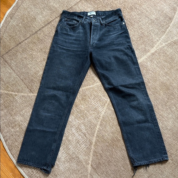 Agolde Black Parker Jeans size 26 & 27 color Hitch - Picture 4 of 9